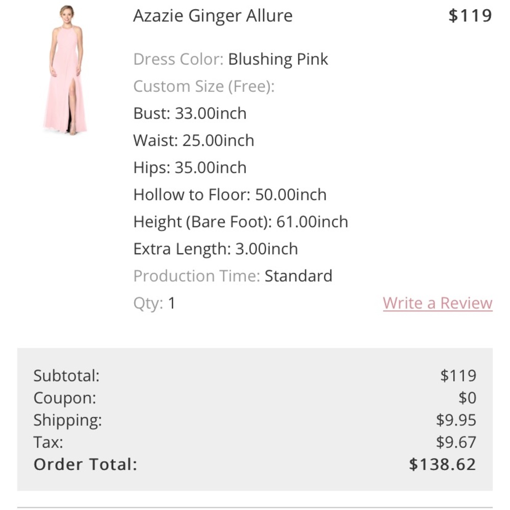 Azazie Ginger Allure Bridesmaids Dress - Picture 3 of 6